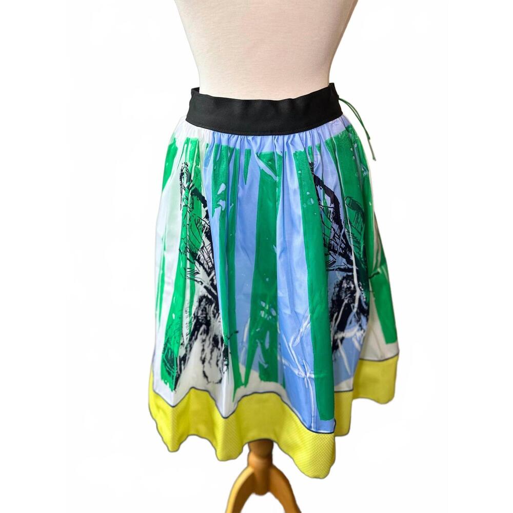 NEW ROHKA 24 gonna arricata skirt in bee blue - taffeta